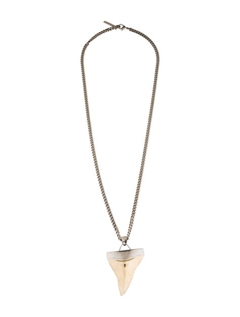 Givenchy Large Shark Tooth Pendant Necklace 